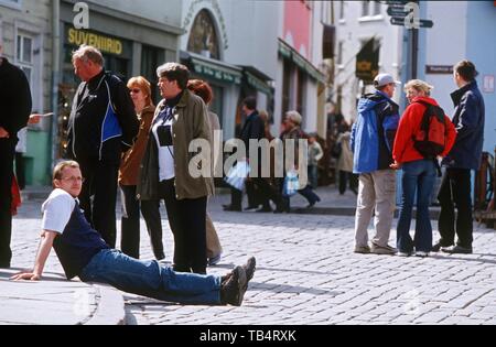 Una scena a Tallinn Foto Stock