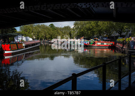 Canalway Calvalcade festival, Little Venice, London, England, Regno Unito Foto Stock