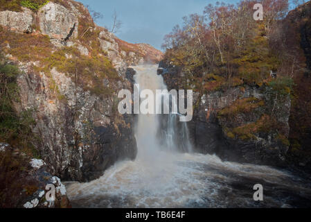 Cascate del Kirkaig, Sutherland Foto Stock