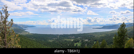 Crystal Bay dal Monte Rosa, Lake Tahoe, Nevada Foto Stock