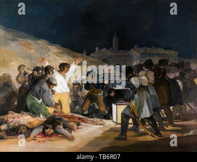 Francisco Goya, la terza di maggio 1808, pittura, 1814 Foto Stock