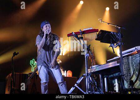 29 maggio 2019 - Madison, Wisconsin, Stati Uniti - TASH SULTANA durante il flusso stato World Tour al Sylvee a Madison, Wisconsin (credito Immagine: © Daniel DeSlover/ZUMA filo) Foto Stock