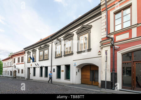 Vilnius, Lituania. Maggio 2019. Una vista dell'Ambasciata Rumena edificio Foto Stock