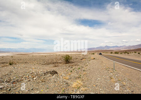 Il paesaggio del deserto del Parco Nazionale della Valle della Morte in California. Stati Uniti d'America Foto Stock