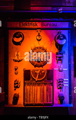 Il motore della nave polare Fram, usato dagli esploratori norvegesi in spedizioni polari, Oslo, Norvegia Foto Stock