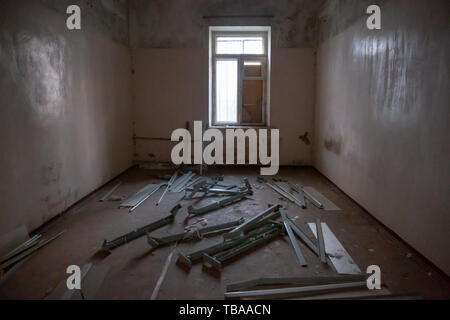 San Pietroburgo, Russia - 23 Aprile 2014: trascurato neuropsichiatrici Boarding School. Foto Stock