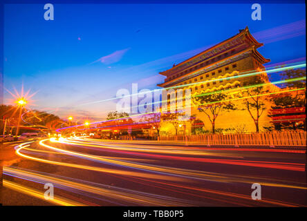 Beijing Qianmen Foto Stock