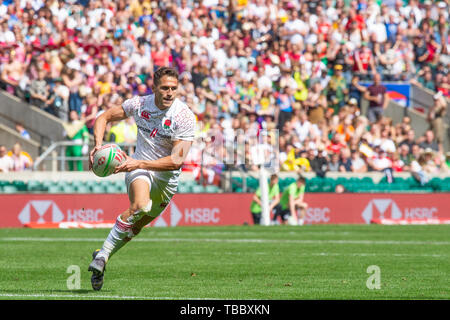Twickenham, Inghilterra, 25 maggio 2019 HSBC London Sevens, RFU Rugby Stadium, Surrey, Regno Unito, © Peter SPURRIER Intersport immagini, Foto Stock