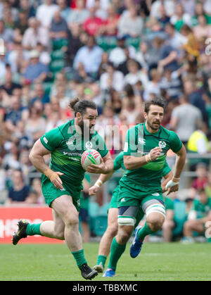 Twickenham, Inghilterra, 25 maggio 2019 HSBC London Sevens, RFU Rugby Stadium, Surrey, Regno Unito, © Peter SPURRIER Intersport immagini, Foto Stock