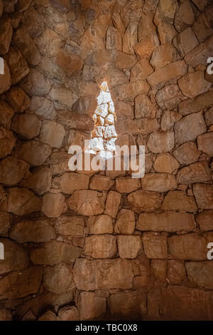 Nuraghe Palmavera, Alghero, Sardegna, Italia. è un sito archeologico situato nel territorio di Alghero, in Sardegna. Costruito durante il bronzo e il Foto Stock