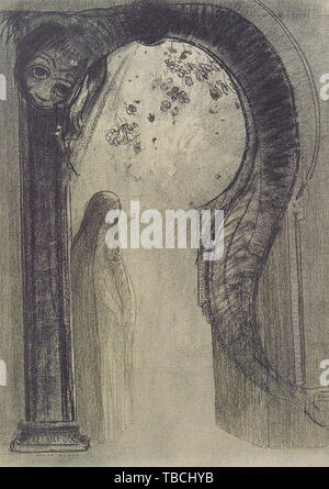 Odilon Redon - Donna Serpente C 1890 Foto Stock