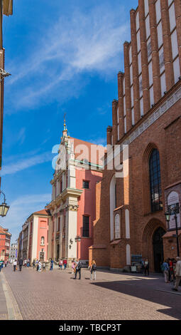 Una tipica vista in Varsavia in Polonia Foto Stock