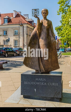 Una tipica vista in Varsavia in Polonia Foto Stock