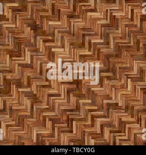 Parquet herringbone acacia naturale senza cuciture pavimento Foto Stock