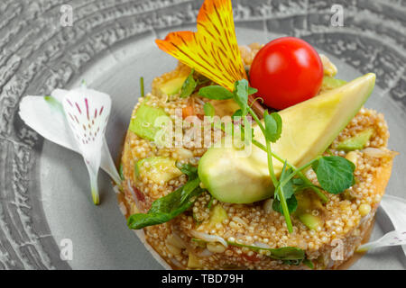 Il Porridge di orzo e grano mix Foto Stock