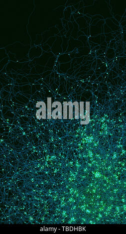 Finemente rete strutturata, illustrazione. Foto Stock