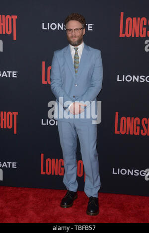 'Colpo lungo' New York Premiere a AMC Lincoln Square Theatre - tappeto rosso arrivi con: Seth Rogen dove: New York New York, Stati Uniti quando: 30 Apr 2019 Credit: Ivan Nikolov/WENN.com Foto Stock