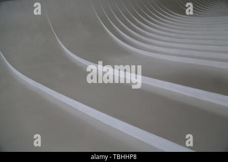 In Azerbaigian baku la vista del centro di arte moderna museo edifici concetto astratto Foto Stock