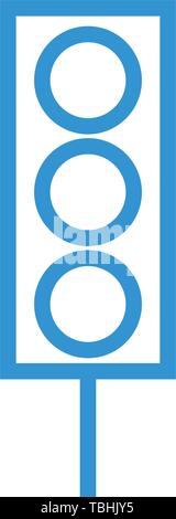 Semaforo icona segno - vettore Illustrazione Vettoriale