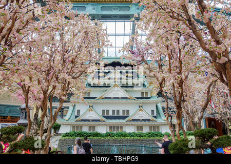 Las Vegas, Apr 28: Speciale primavera giapponese display nel conservatorio di Bellagio & Giardini Botanici il Apr 28, 2019 a Las Vegas, Nevada Foto Stock