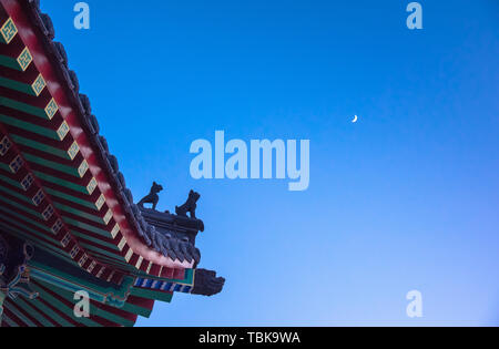 Architettura antica, luna Foto Stock