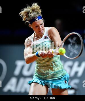 Giocatore di Tennis Laura Siegemund, Germania, Porsche Arena di Stoccarda, Baden-Württemberg, Germania Foto Stock