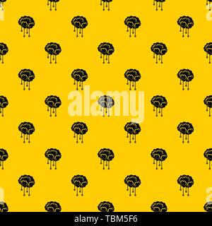 Sensori sul cervello umano di vettore di pattern Illustrazione Vettoriale