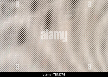 Mesh leggero. Crumpled sfondo luminoso da una sottile griglia. Foto Stock