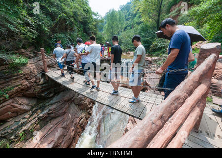 Fuxi Grand Canyon Scenic Area, Zhengzhou, nella provincia di Henan Foto Stock