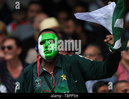 Nottingham, Regno Unito. 03 Giugno, 2019. Un ventilatore in Pakistan durante l'Inghilterra v Pakistan, ICC Cricket World Cup Match, a Trent Bridge, Nottingham, Inghilterra. Credito: Lo sport europeo Agenzia fotografica/Alamy Live News Foto Stock