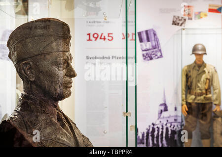 Pilsen, Repubblica Ceca. 03 Giugno, 2019. Il Patton Memorial Museo di Pilsen è stato aperto dopo un restauro, il 3 giugno 2019, a Pilsen, Repubblica Ceca. Credito: Miroslav Chaloupka/CTK foto/Alamy Live News Foto Stock