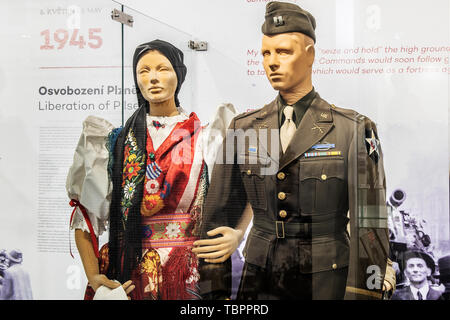 Pilsen, Repubblica Ceca. 03 Giugno, 2019. Il Patton Memorial Museo di Pilsen è stato aperto dopo un restauro, il 3 giugno 2019, a Pilsen, Repubblica Ceca. Credito: Miroslav Chaloupka/CTK foto/Alamy Live News Foto Stock