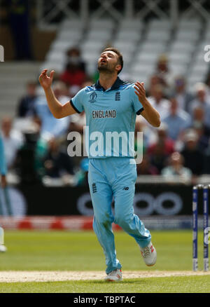 Trent Bridge, Nottingham, UK. Il 3 giugno, 2019. ICC di Coppa del Mondo di cricket, tra Inghilterra e Pakistan; contrassegnare il legno di Inghilterra Credito: Azione Sport Plus/Alamy Live News Foto Stock