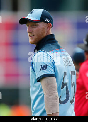 Trent Bridge, Nottingham, UK. Il 3 giugno, 2019. ICC di Coppa del Mondo di cricket, tra Inghilterra e Pakistan; Ben Stokes di Inghilterra Credito: Azione Sport Plus/Alamy Live News Foto Stock