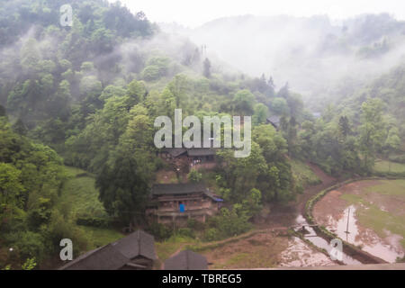 Residences in western Hunan Foto Stock