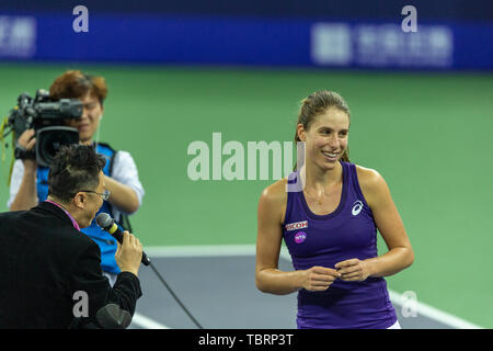 Johanna Konta, un famoso British di tennis femminile player. Foto Stock