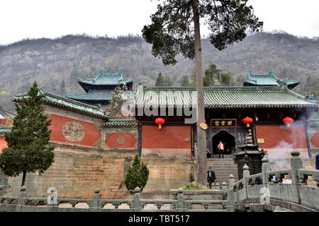 Fotografato in aprile 2019 a Palazzo Zixiao, Wudang montagna, provincia di Hubei Foto Stock