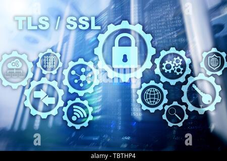 Transport Layer Security. Secure Socket Layer. TLS SSL. ryptographic protocolli garantiscono comunicazioni protette. Foto Stock