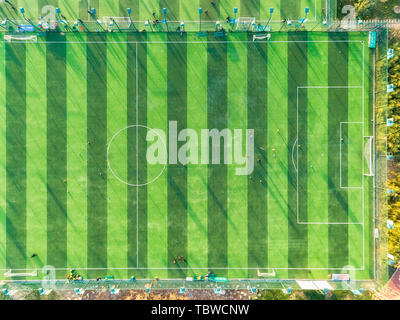 Vista aerea del football Stadium. Foto Stock
