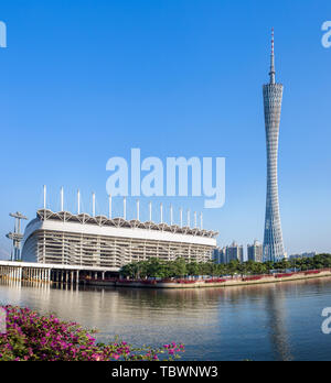 Città di Guangzhou scenario, nella provincia di Guangdong Foto Stock