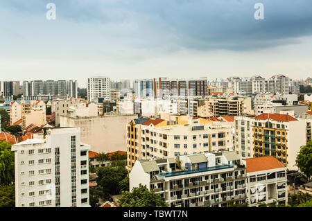 Singapore area residenziale skyline Foto Stock