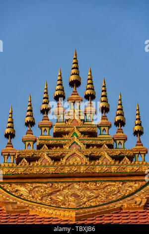 Wat That Luang a Luang Prabang, Laos, sud-est asiatico Foto Stock