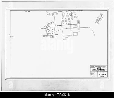 Mappa del Campeggio piacevole, 2 di 5. Agosto 1926. Waddell Dam a Agua Fria Fiume, 35 miglia a nord-ovest di Phoenix, Phoenix, Maricopa County, AZ Foto Stock