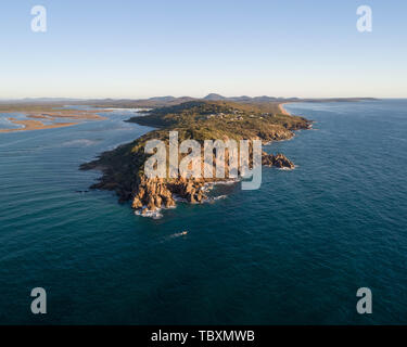 Paradiso tropicale antenna con spiaggia e acqua turchese Foto Stock