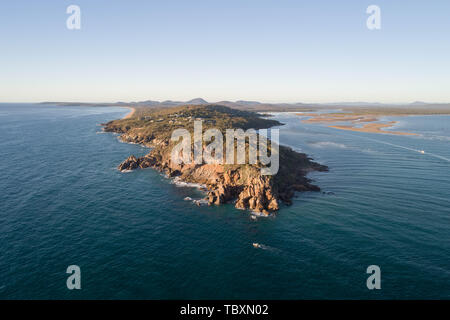 Paradiso tropicale antenna con spiaggia e acqua turchese Foto Stock