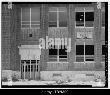 Scuola Mocanaqua, intersezione di Pond Hill Road (S.R. 0239) e Main Street, Mocanaqua, Luzerne County, PA Foto Stock