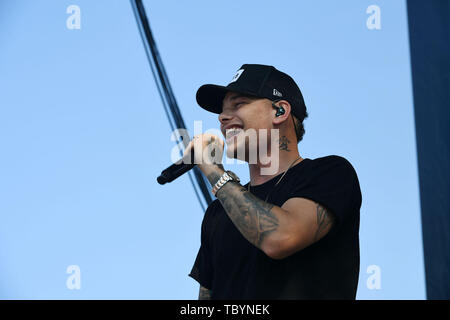 2 giugno 2019 - KANE BROWN porta il paese alla sabbia per il 2019 Festival patriottica in Virginia Beach, Virginia il 2 giugno 2019...Foto Â© Jeff Moore (credito Immagine: © Jeff Moore/ZUMA filo) Foto Stock