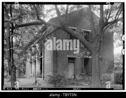 Storici edifici americano Sondaggio Alex Bush, fotografo, Agosto 9, 1935 North elevazione (posteriore), EST SERVI ANTERIORE QUARTI J. garrese casa di argilla, 513 Eustis Avenue, Huntsville, Madison County, AL Foto Stock