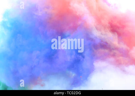 Fumo colorato Foto Stock