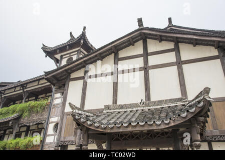 Costruzione della cittadina Hakka in Gankeng, Shenzhen Foto Stock